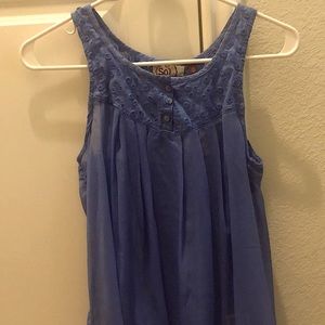Blue So tank top
